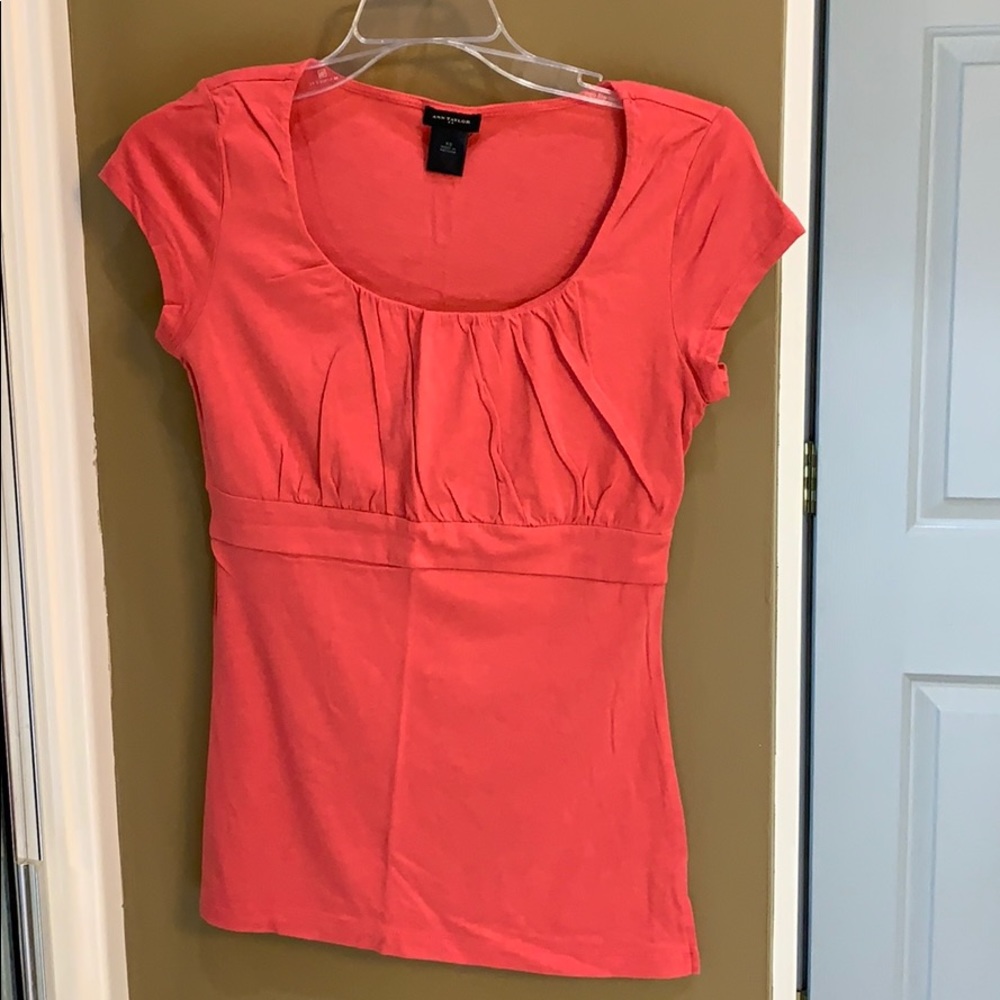 Pink short sleeve shirt